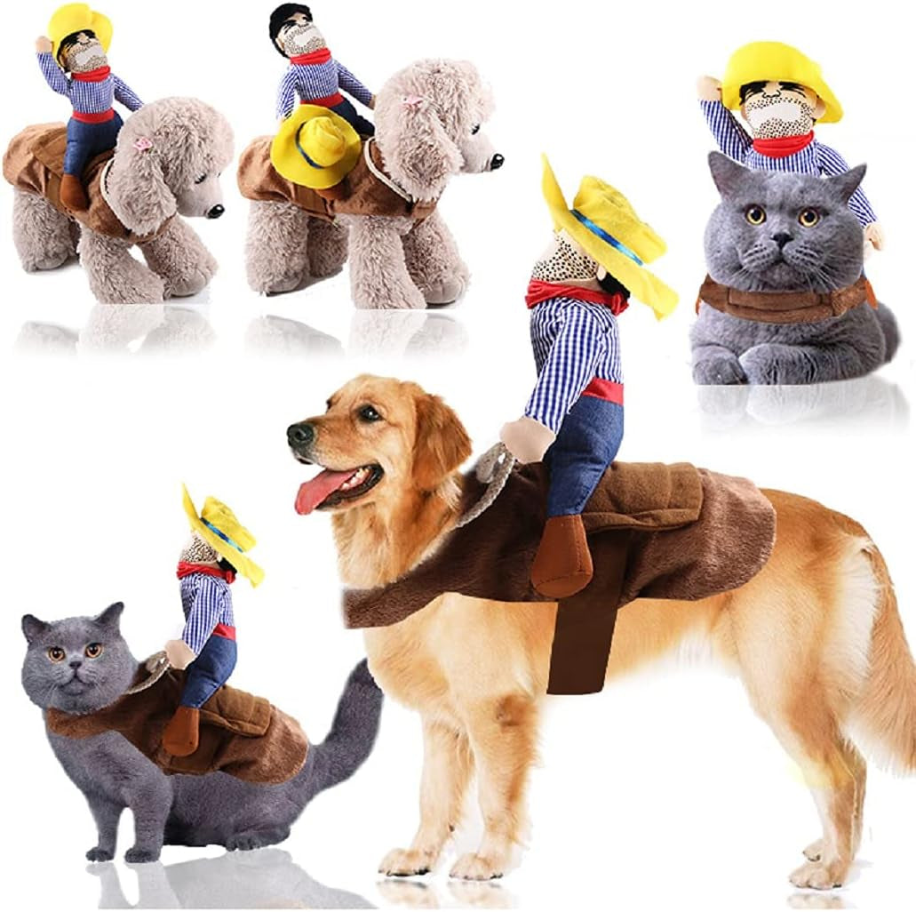 Delightful Halloween Cowboy Costume for Dogs and Cats - Fun Party Apparel for Your Furry Friends (X-Large)