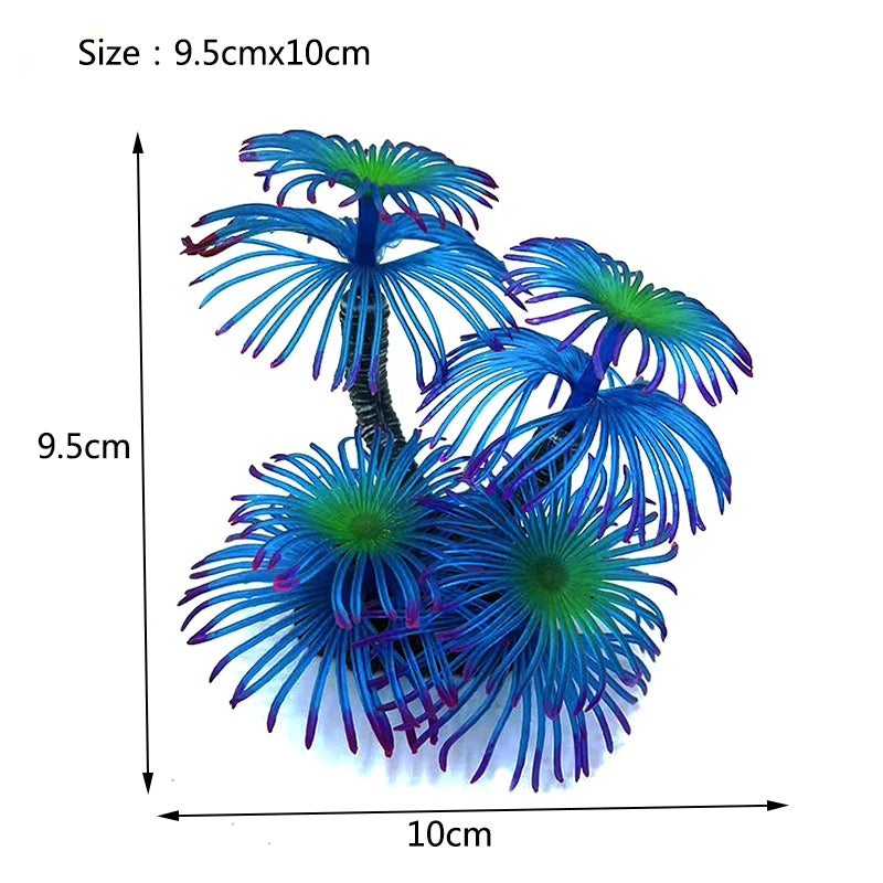 Vibrant Artificial Underwater Coral Decoration for Aquariums - Enhance Your Fish Tank with Lifelike Plants and Backgrounds