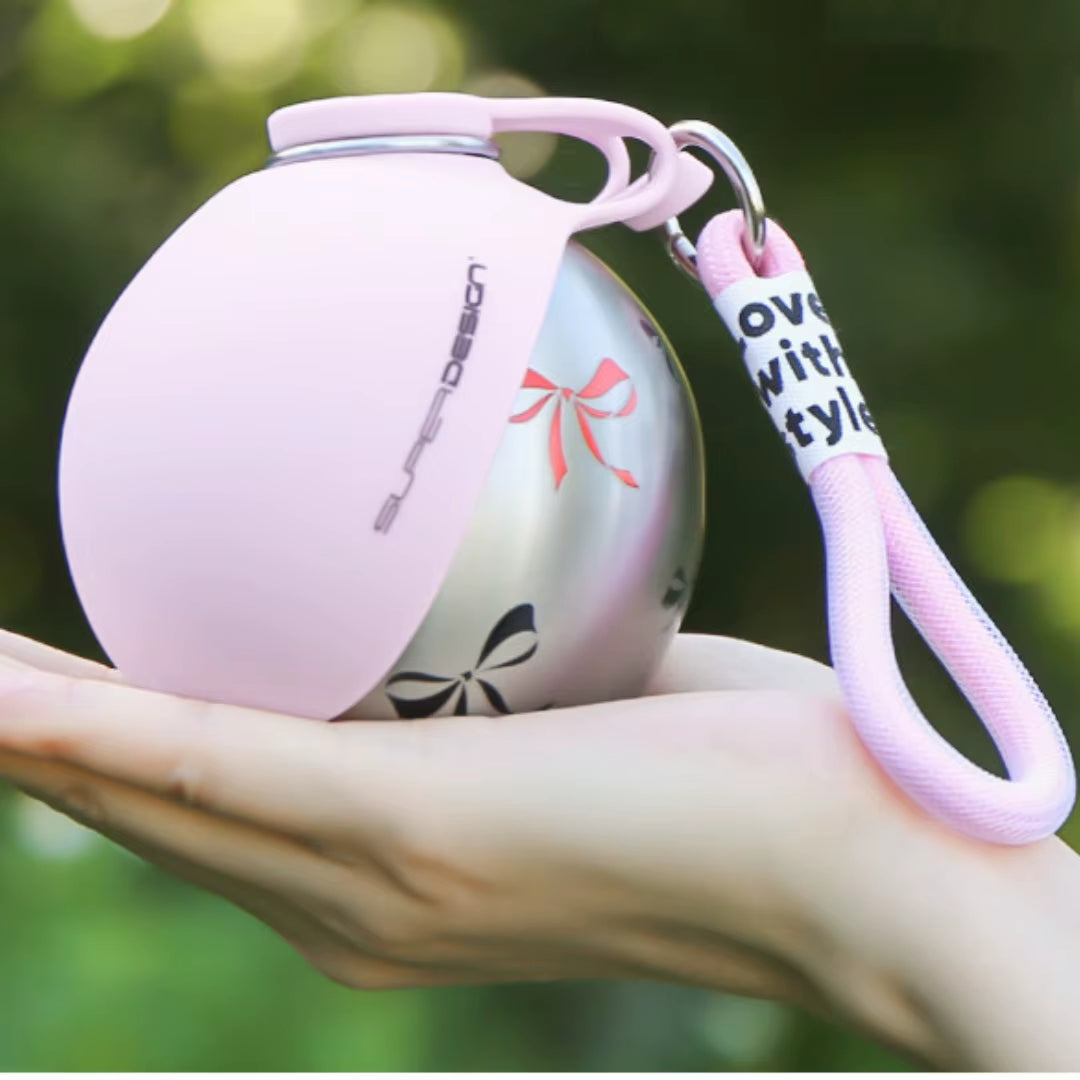 Stay Hydrated on the Go: 2-In-1 Leak-Proof Portable Dog Water Bottle for Small Dogs - Stainless Steel & Silicone Design