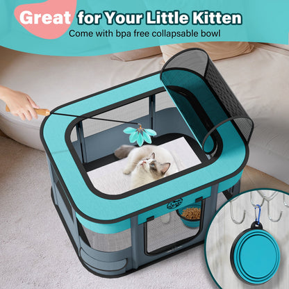 Ultimate Portable Pet Playpen - Spacious Indoor & Outdoor Crate for Small Dogs, Cats, Rabbits & More