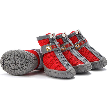 Protect Your Pup's Paws with Stylish Non-Slip Dog Shoes - Warm, Breathable, and Durable Booties for All Weather Adventures!