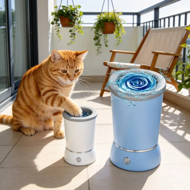 Revolutionary Portable Dog Paw Washer: Automatic Electric Cleaner & Massager for Small to Medium Pets