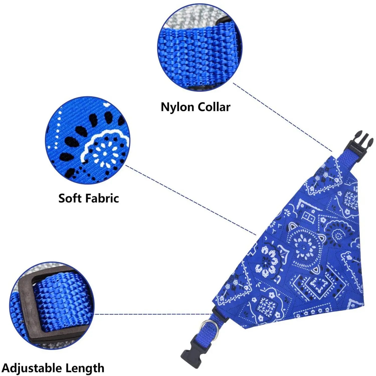 Stylish Adjustable Triangular Bandana for Pets - Perfect for Dogs and Cats, Washable Scarf Collar and Bibs for Birthday Parties and Everyday Dress Up!