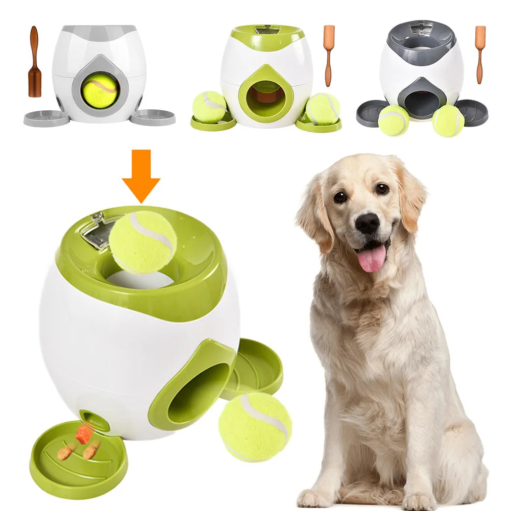 Interactive Automatic Dog Ball Launcher and Treat Dispenser for Small and Medium Dogs