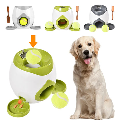 Interactive Automatic Dog Ball Launcher and Treat Dispenser for Small and Medium Dogs