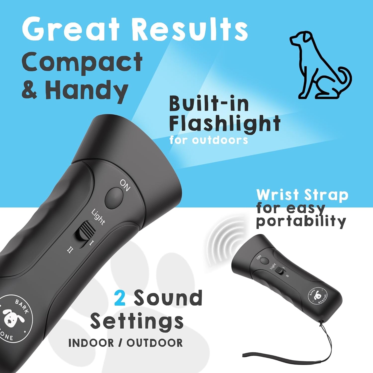 Revolutionary Ultrasonic Dog Bark Deterrent & Behavior Corrector - Effortlessly Stop Barking, Jumping, and Aggression with Just a Point & Press!
