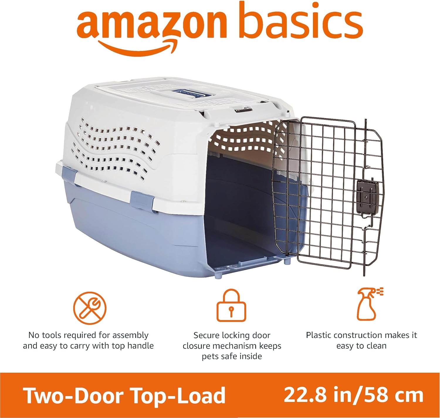 Versatile Two-Door Top-Load Pet Carrier for Easy Travel with Your Furry Friends