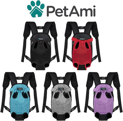 Ultimate Adjustable Dog Carrier Backpack - Comfortable and Ventilated Front Sling for Small Dogs and Cats - Perfect for Hiking, Camping, and Travel - Black