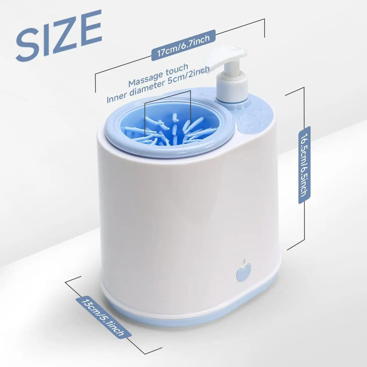 Effortless Cleaning with the 2-in-1 Automatic Pet Foot Washer - The Ultimate Electric Paw Cleaner with Soap Dispenser for Dogs and Cats