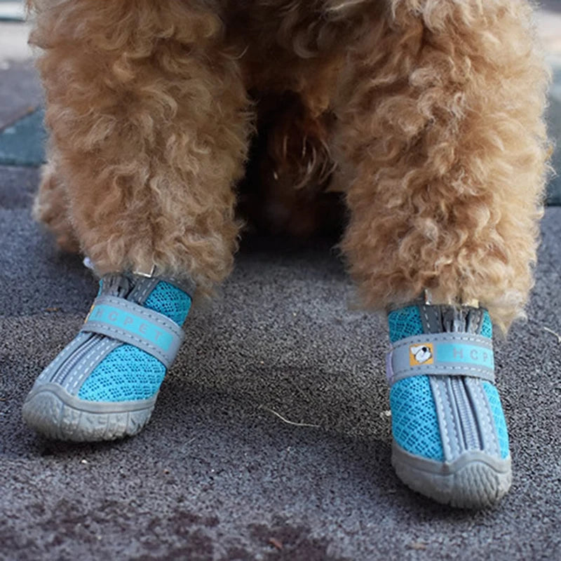 Protect Your Pup's Paws with Stylish Non-Slip Dog Shoes - Warm, Breathable, and Durable Booties for All Weather Adventures!