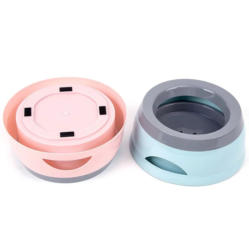 Revolutionary No-Spill Pet Feeder Bowl - Perfect for Dogs and Cats, Portable and Stylish!