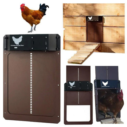 Revolutionary Automatic Chicken Coop Door with Light Sensor - Battery-Powered, Waterproof, and Easy to Install!