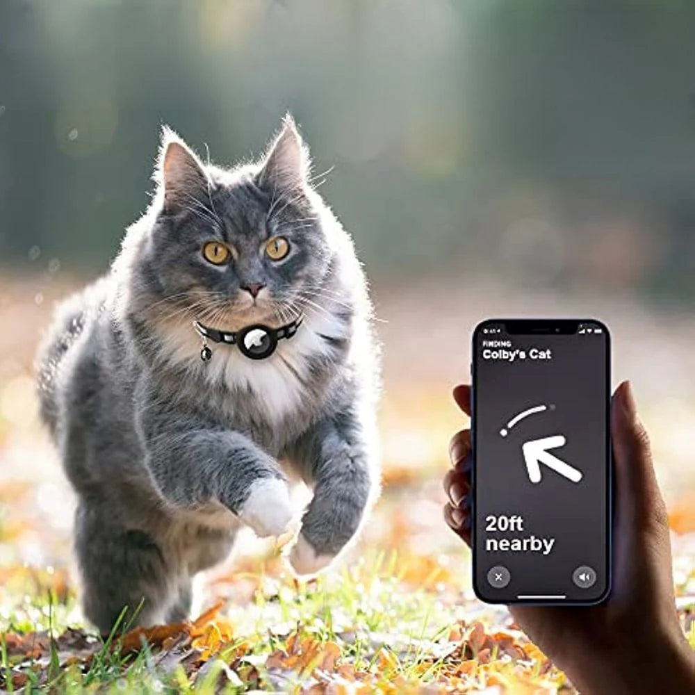 Keep Your Cat Safe and Stylish with Our GPS Tracking Collar - Quick-Release and Reflective Design for Ultimate Visibility