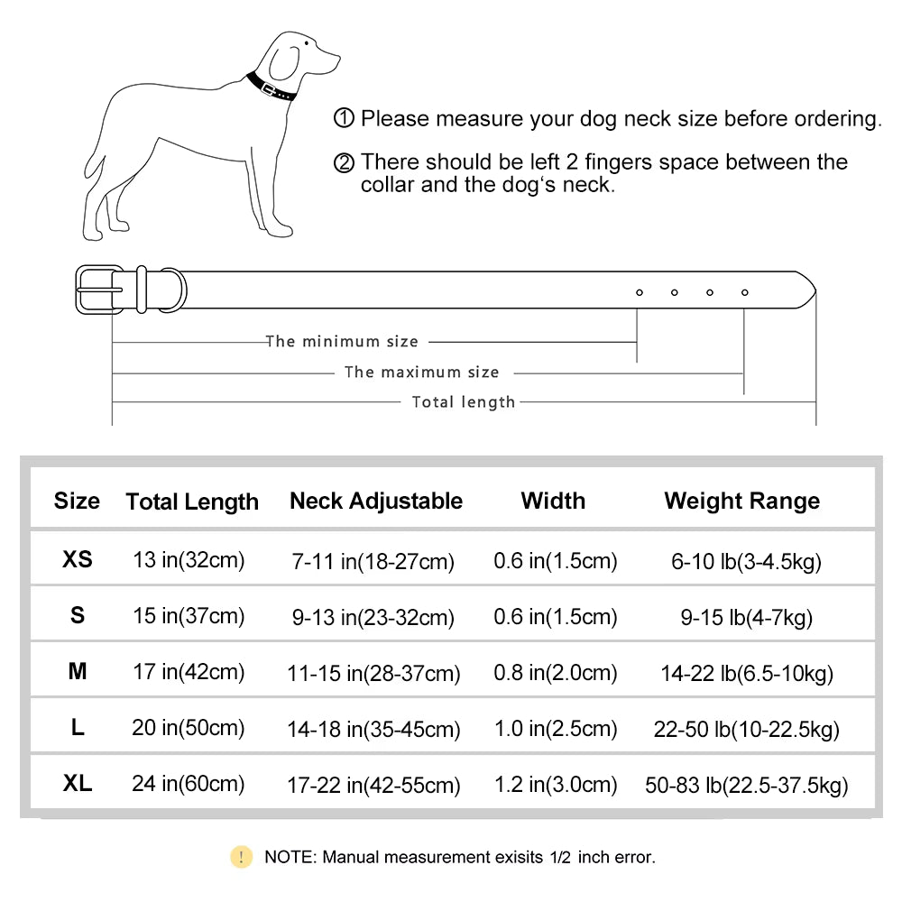 Personalized PU Leather Dog Collar with Free Engraving - Soft, Adjustable, and Perfect for All Breeds!