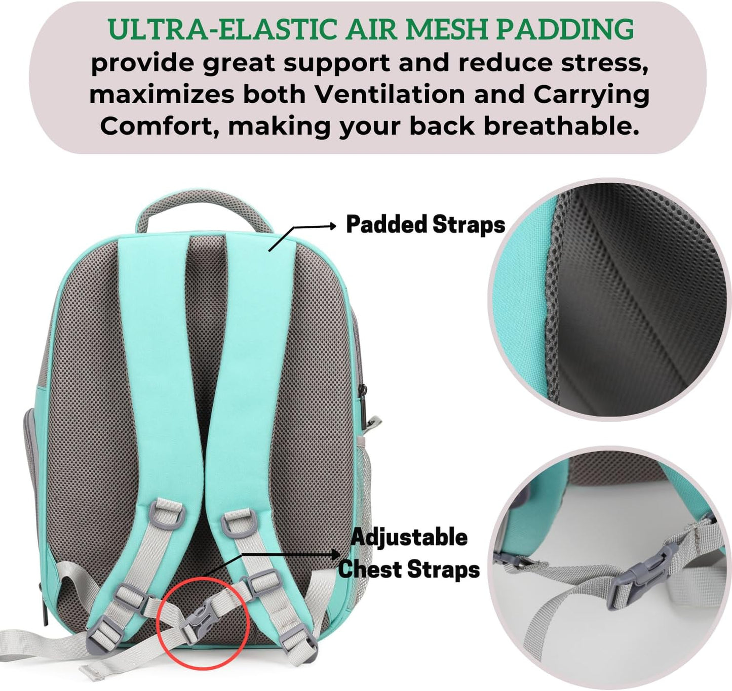 Stylish Green Pet Carrier Backpack - Airline-Approved Bubble Design for Cats and Small Dogs, Perfect for Travel, Hiking, and Outdoor Adventures