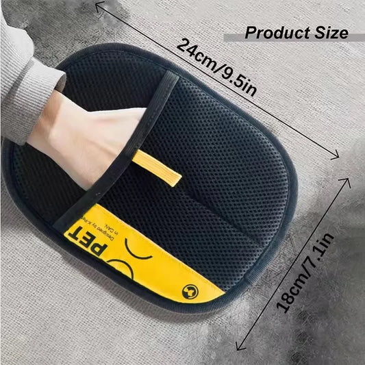 Revolutionary Pet Grooming Gloves - Effortlessly Remove Hair and Lint with 2-in-1 Design!