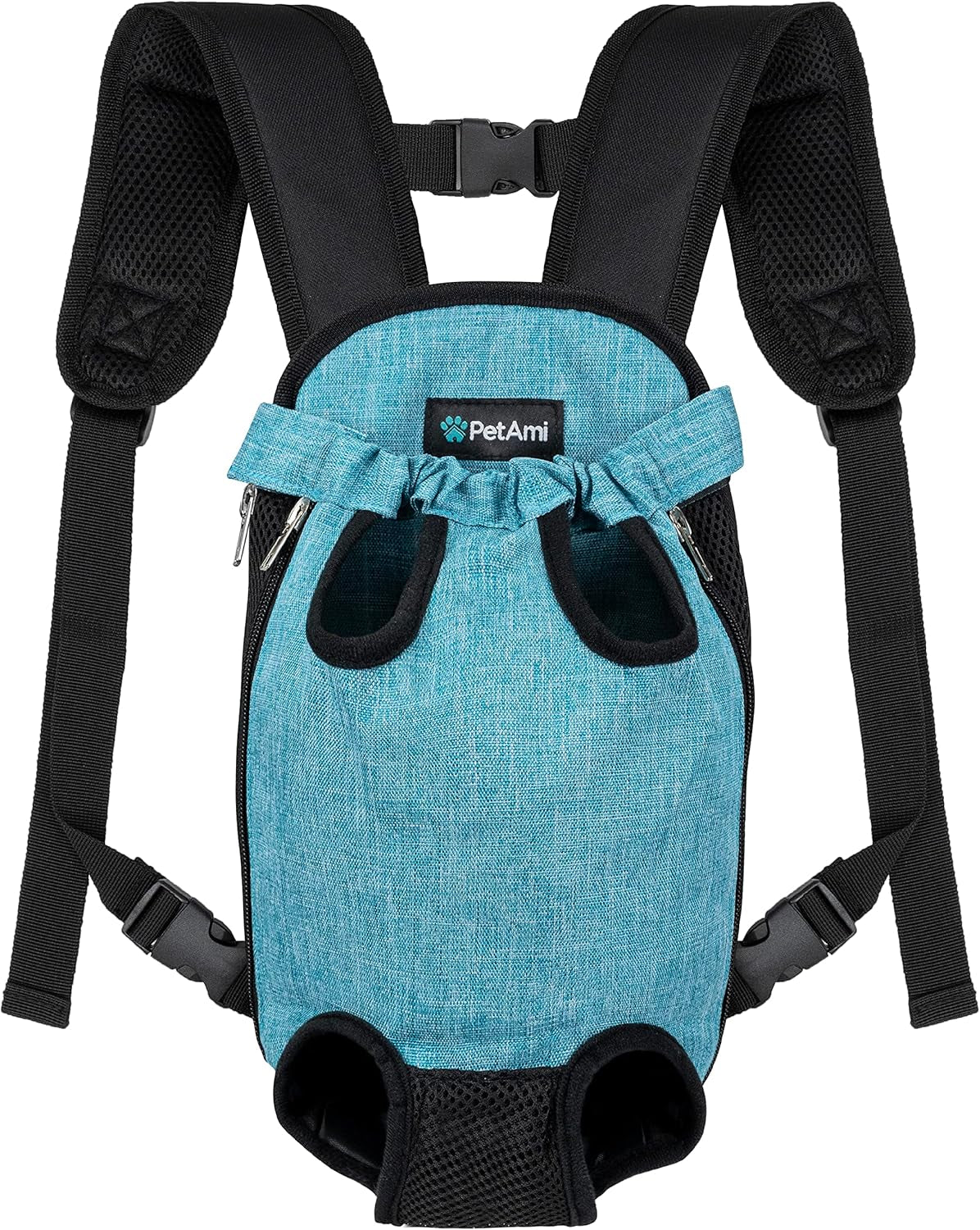 Ultimate Adjustable Dog Carrier Backpack - Comfortable and Ventilated Front Sling for Small Dogs and Cats - Perfect for Hiking, Camping, and Travel - Black