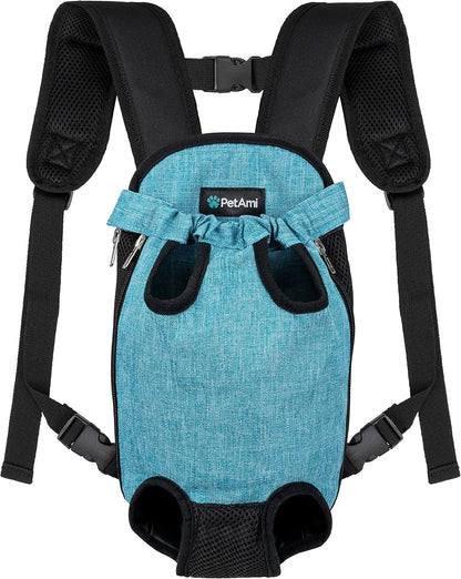 Ultimate Adjustable Dog Carrier Backpack - Comfortable and Ventilated Front Sling for Small Dogs and Cats - Perfect for Hiking, Camping, and Travel - Black