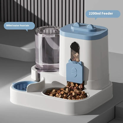 Elevate Your Pet's Mealtime with Our Automatic Dog and Cat Feeder and Water Dispenser Set - Complete with Pet Food Bowl!