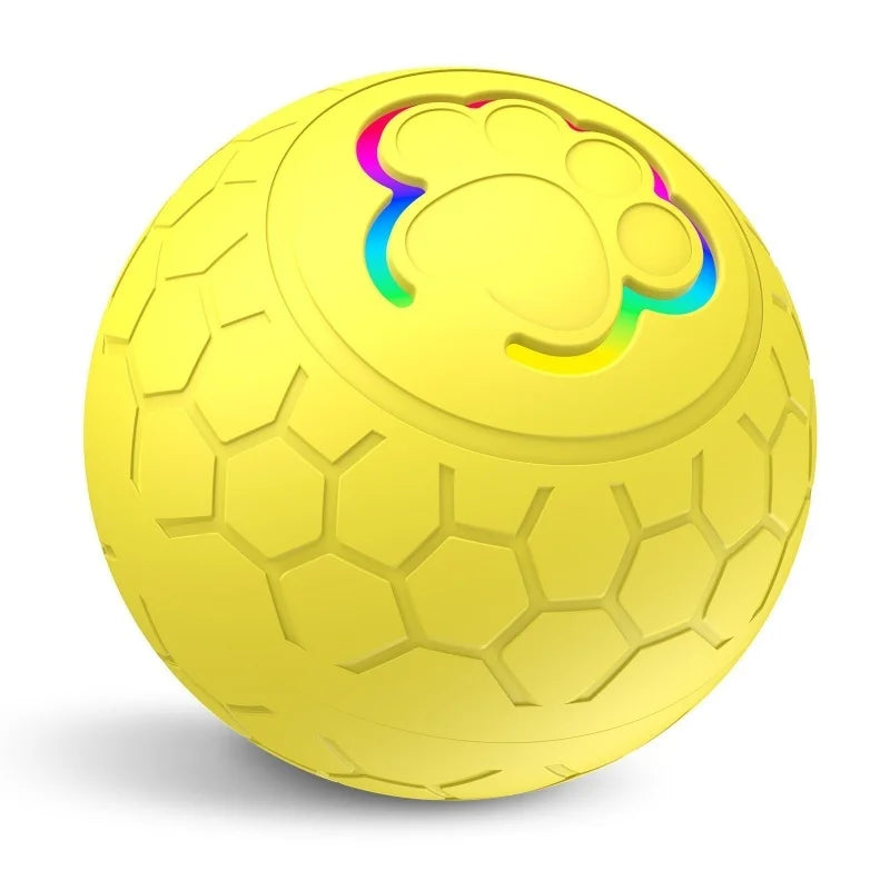 Interactive Smart Dog Toy Ball with RGB Lights - Automatic Bouncing & Rolling Fun for Your Pet