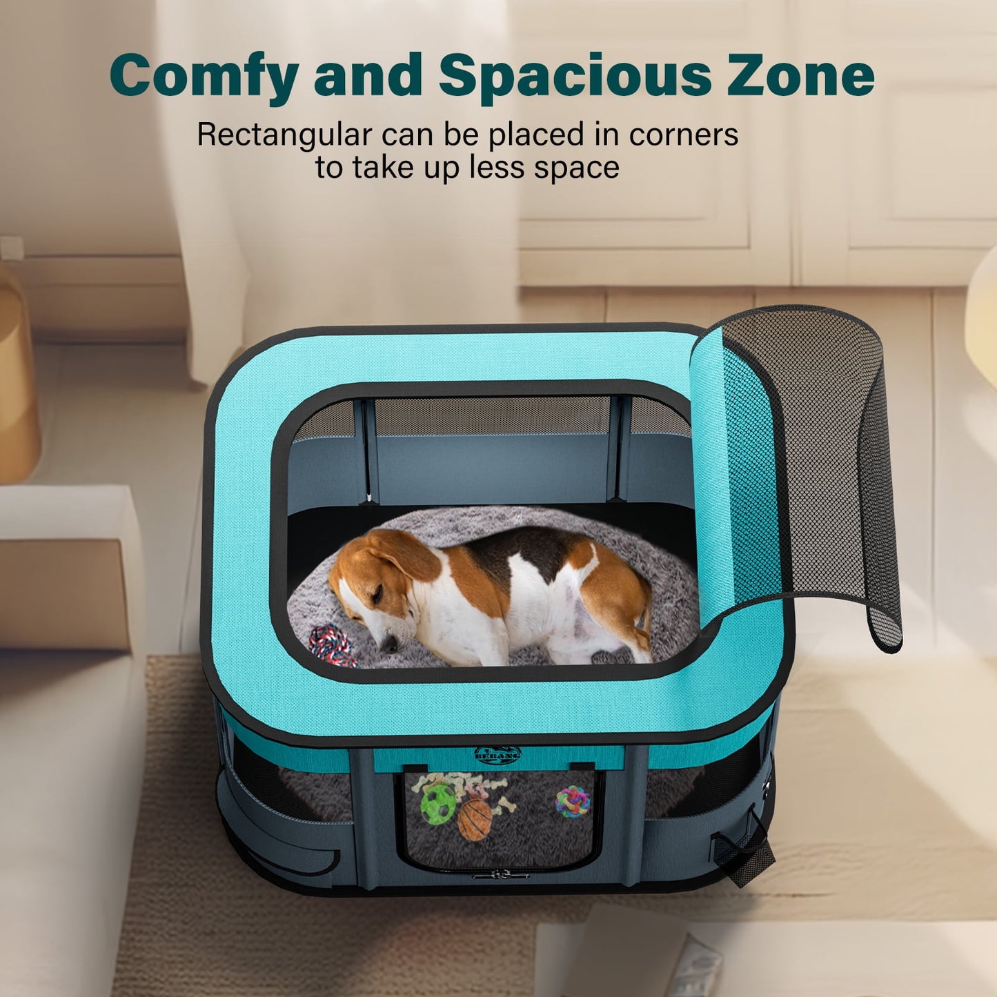Ultimate Portable Pet Playpen - Spacious Indoor & Outdoor Crate for Small Dogs, Cats, Rabbits & More