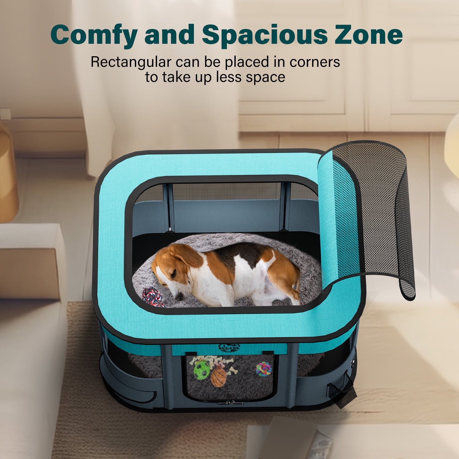 Ultimate Portable Pet Playpen - Spacious Indoor & Outdoor Crate for Small Dogs, Cats, Rabbits & More