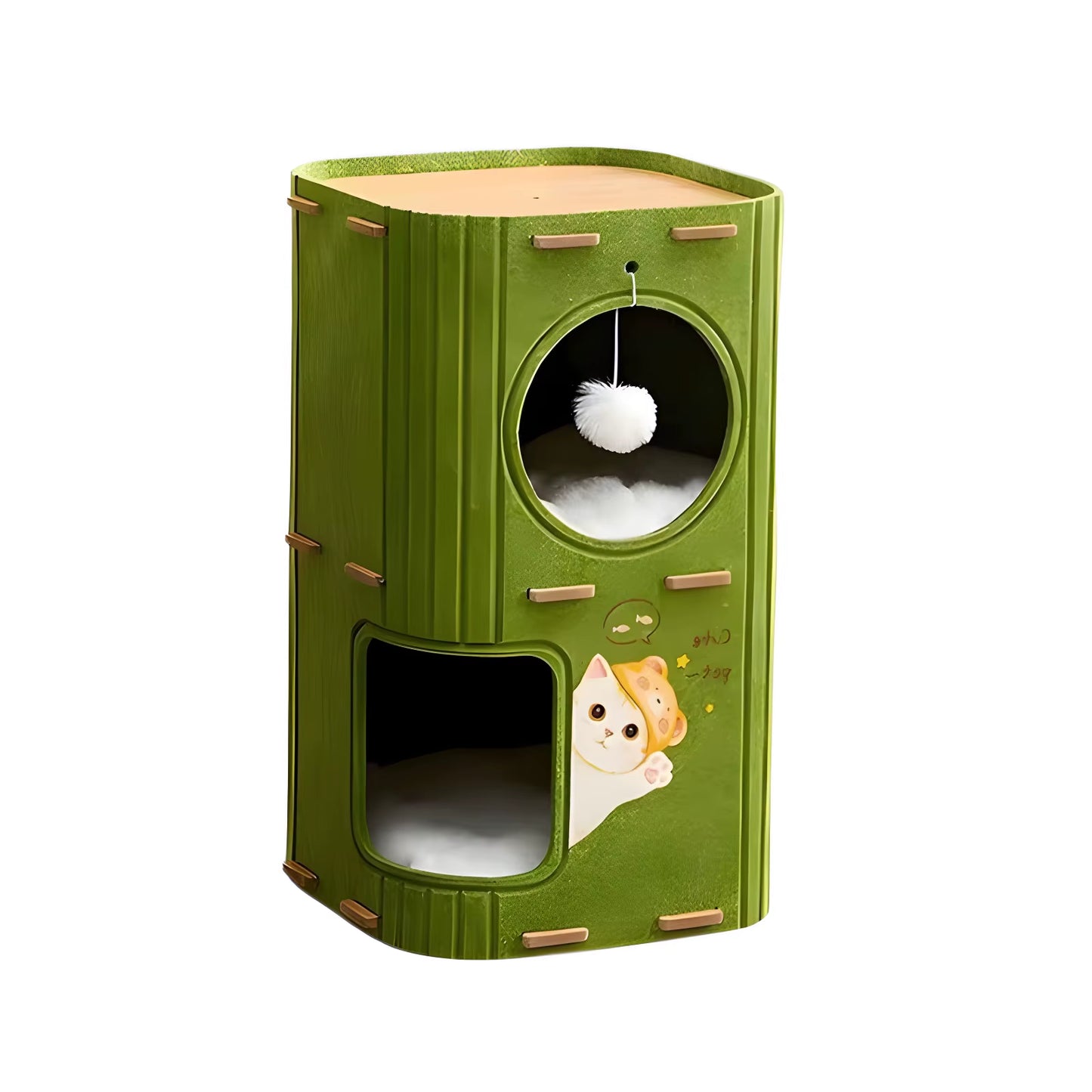 Luxury Multi-Layer Cat Nest: Secure Climbing Frame & Cozy Sleeping Space for Your Feline Friend