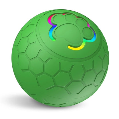 Interactive Smart Dog Toy Ball with RGB Lights - Automatic Bouncing & Rolling Fun for Your Pet