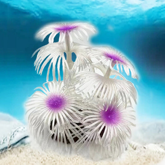 Vibrant Artificial Underwater Coral Decoration for Aquariums - Enhance Your Fish Tank with Lifelike Plants and Backgrounds