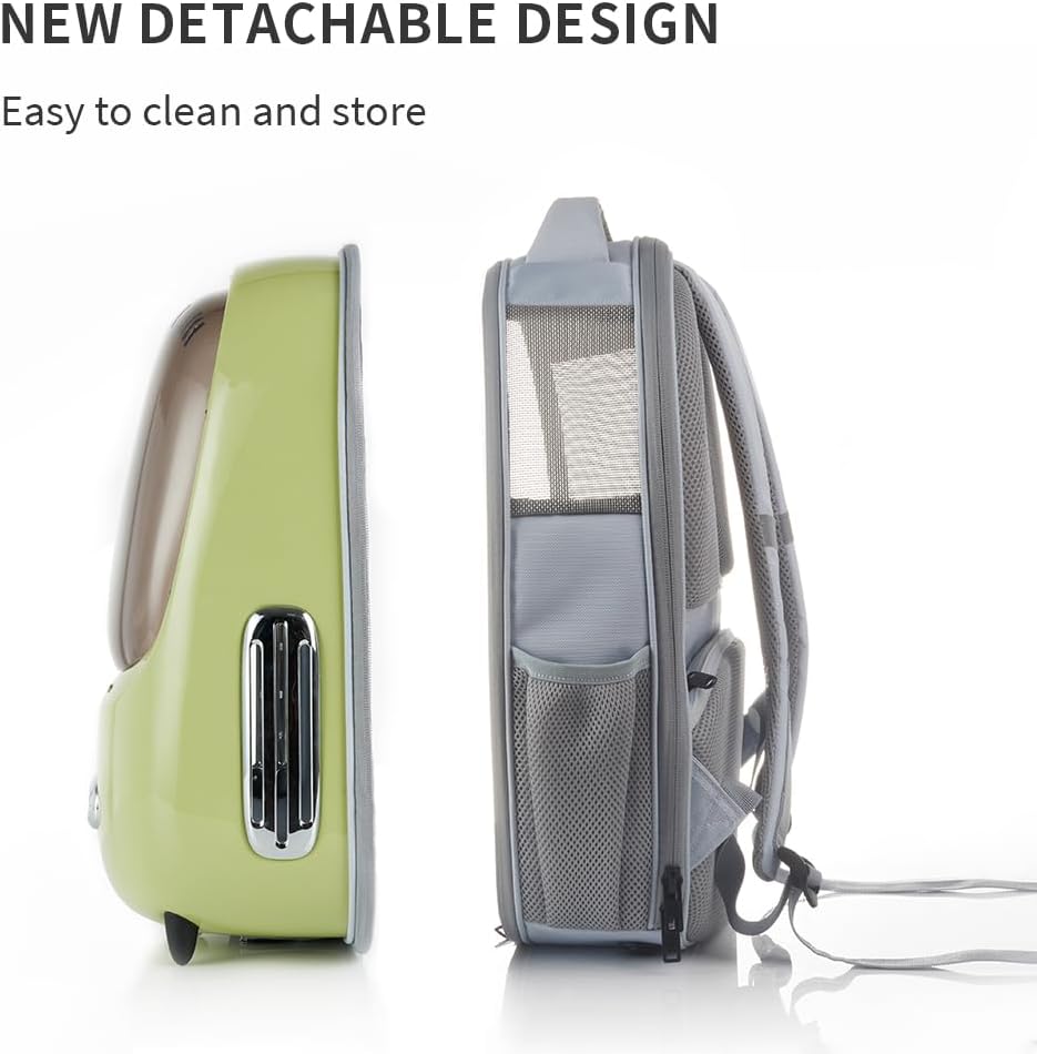 Stylish Cat Backpack Carrier with Fan & Light - Airline-Approved Pet Travel Bag for Cats and Small Dogs, Perfect for Hiking and Outdoor Adventures