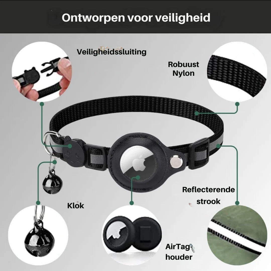 Keep Your Cat Safe and Stylish with Our GPS Tracking Collar - Quick-Release and Reflective Design for Ultimate Visibility