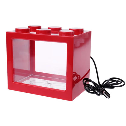 Illuminate Your Space with the USB Mini Aquarium Fish Tank - Perfect for Betta Fish and Stylish Decor