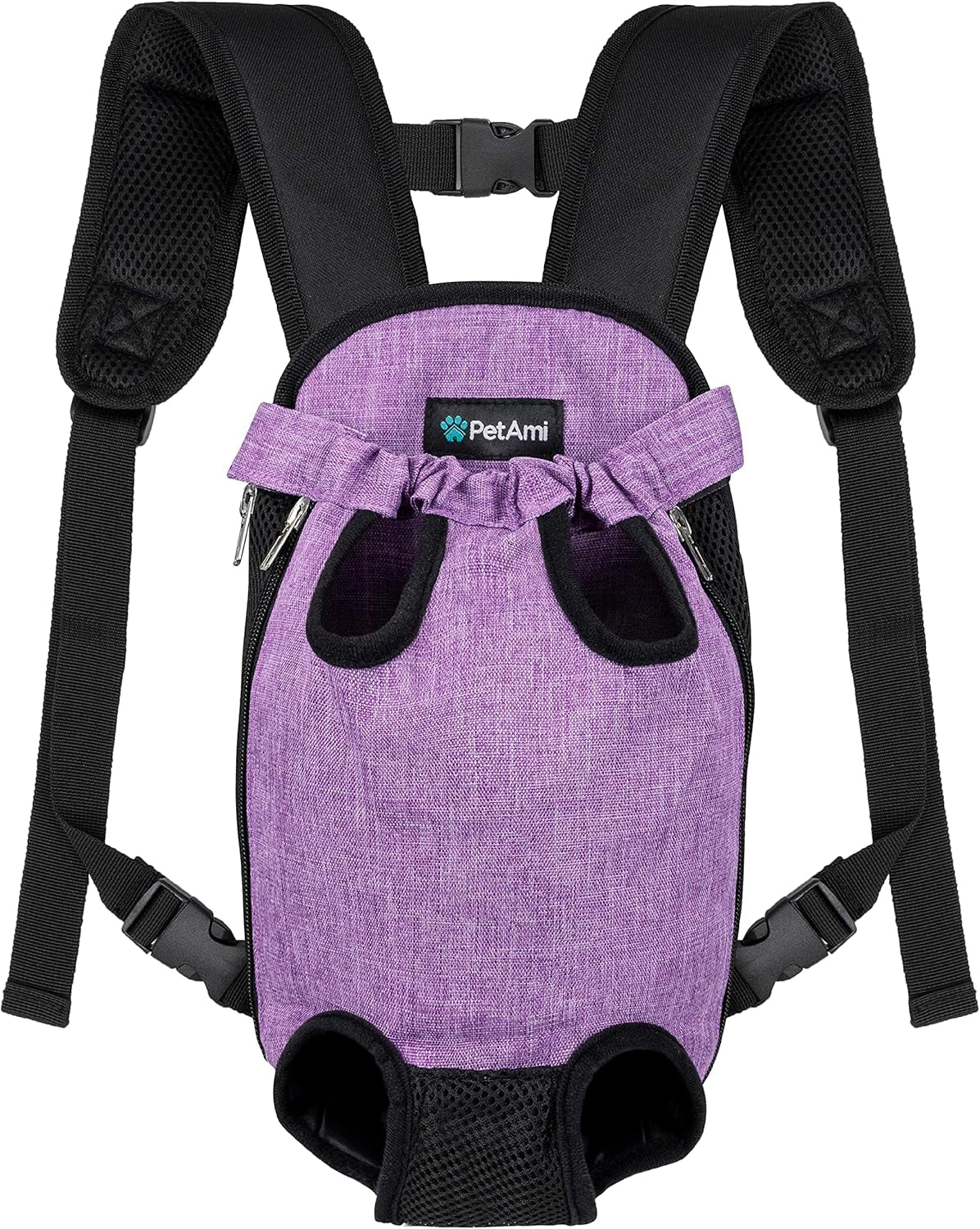 Ultimate Adjustable Dog Carrier Backpack - Comfortable and Ventilated Front Sling for Small Dogs and Cats - Perfect for Hiking, Camping, and Travel - Black