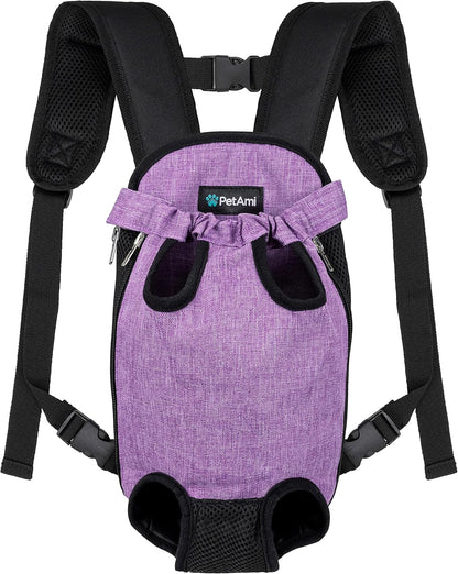 Ultimate Adjustable Dog Carrier Backpack - Comfortable and Ventilated Front Sling for Small Dogs and Cats - Perfect for Hiking, Camping, and Travel - Black