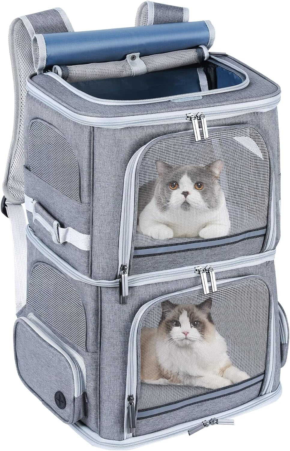 Ultimate Double Cat and Dog Carrier Backpack - Perfect for Traveling with Your Pets in Comfort and Style!