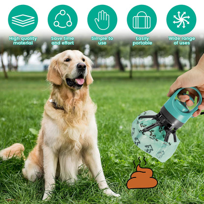 Portable Dog Pooper Scooper & Waste Bags - Perfect for Outdoor Cleanups!