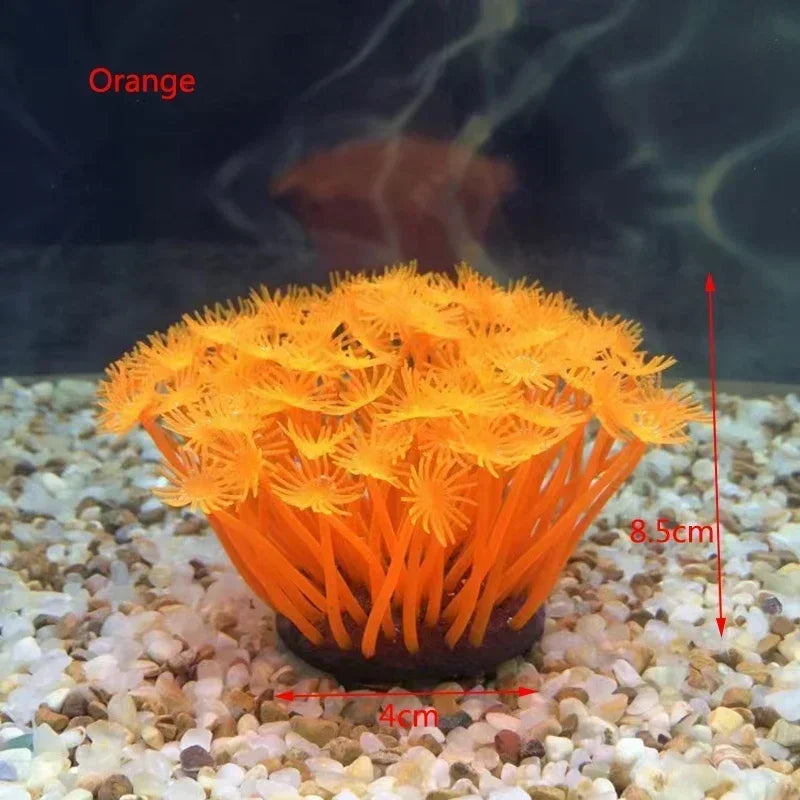 Vibrant Artificial Underwater Coral Decoration for Aquariums - Enhance Your Fish Tank with Lifelike Plants and Backgrounds