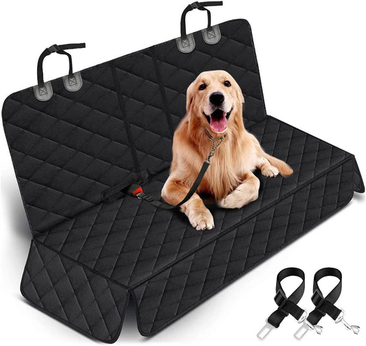 Ultimate Dog Car Seat Cover - Waterproof, Non-Slip Back Seat Protector for Pets & Kids - Fits Most Cars, Trucks & SUVs - Black