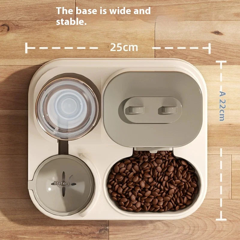 Elevate Your Pet's Mealtime with Our Automatic Dog and Cat Feeder and Water Dispenser Set - Complete with Pet Food Bowl!