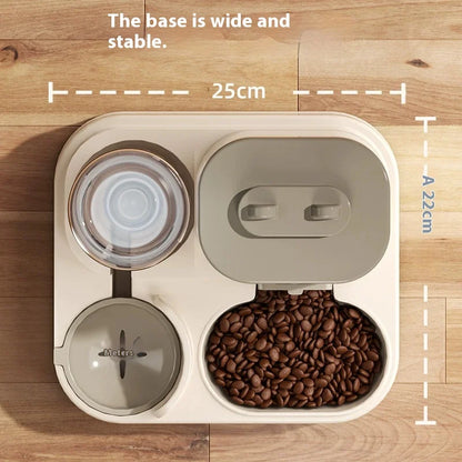 Elevate Your Pet's Mealtime with Our Automatic Dog and Cat Feeder and Water Dispenser Set - Complete with Pet Food Bowl!