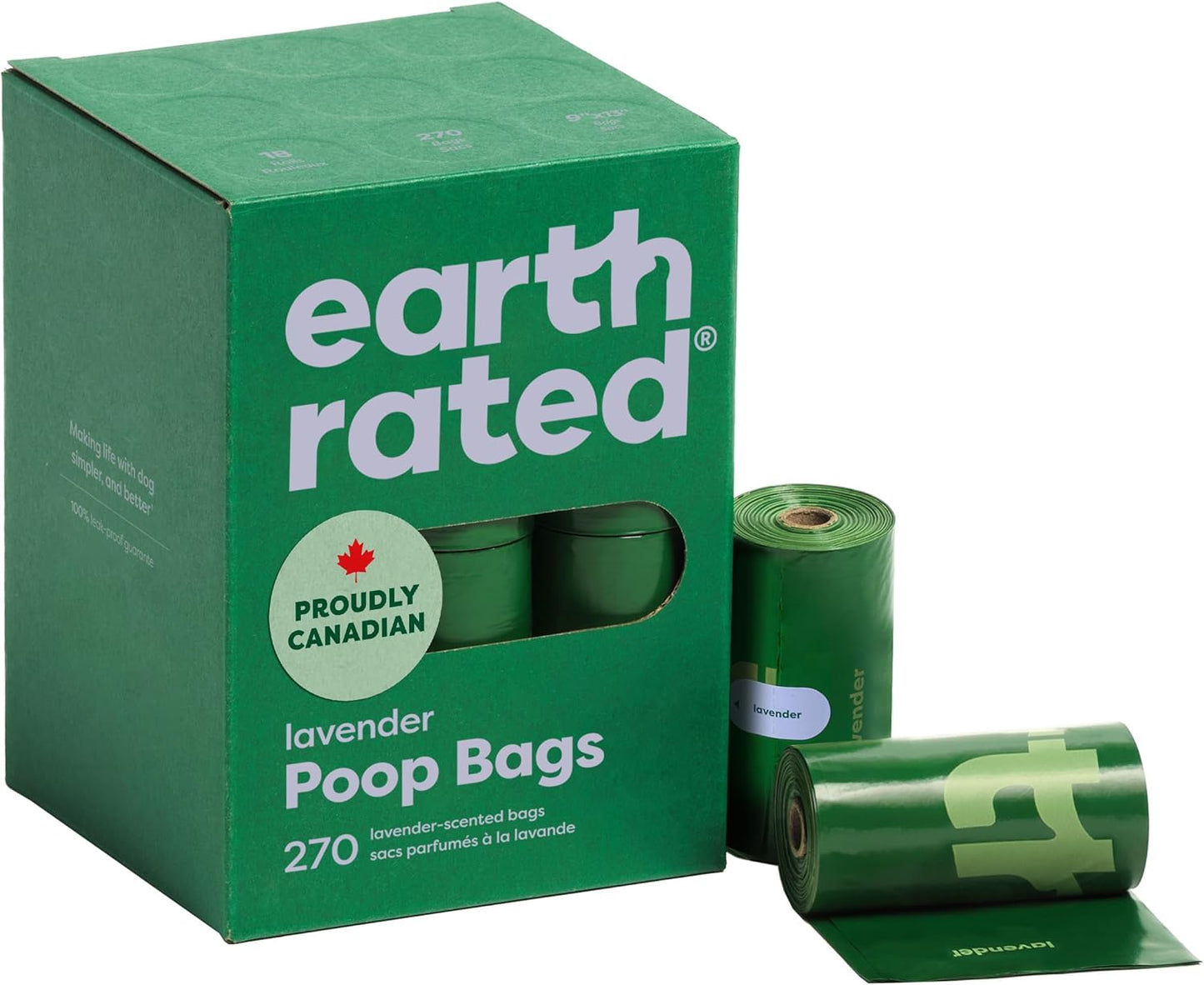 Premium Lavender-Scented Poop Bags for Dogs - Extra Thick, Leak-Proof & Eco-Friendly - 270 Count Rolls