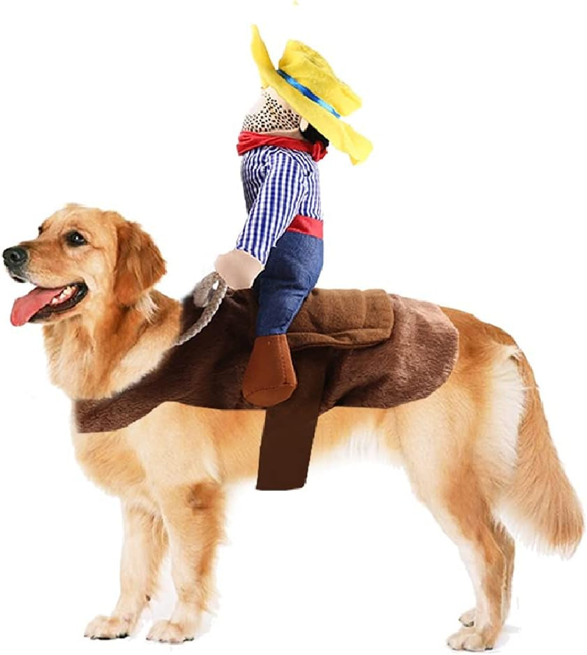 Delightful Halloween Cowboy Costume for Dogs and Cats - Fun Party Apparel for Your Furry Friends (X-Large)