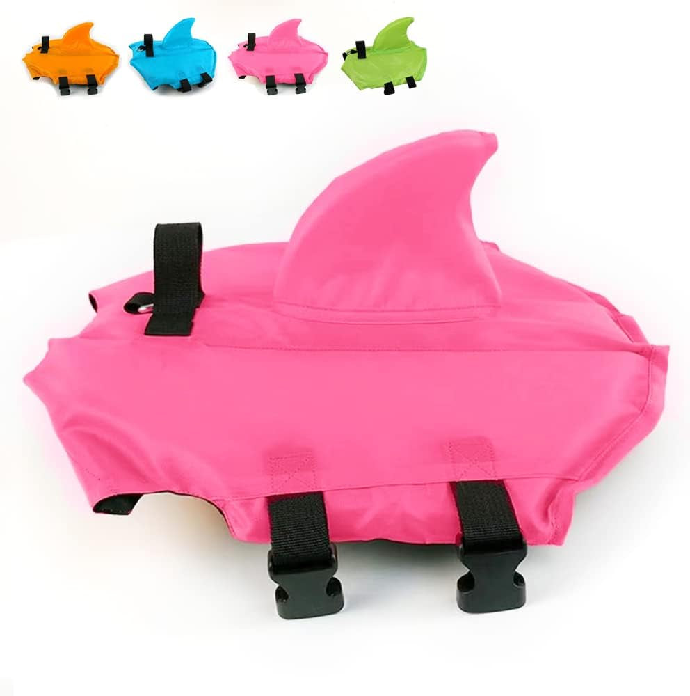 Ultimate Dog Life Jacket - Adjustable Shark Fin Design for Maximum Safety and Fun in Water (XS, Vibrant Orange)