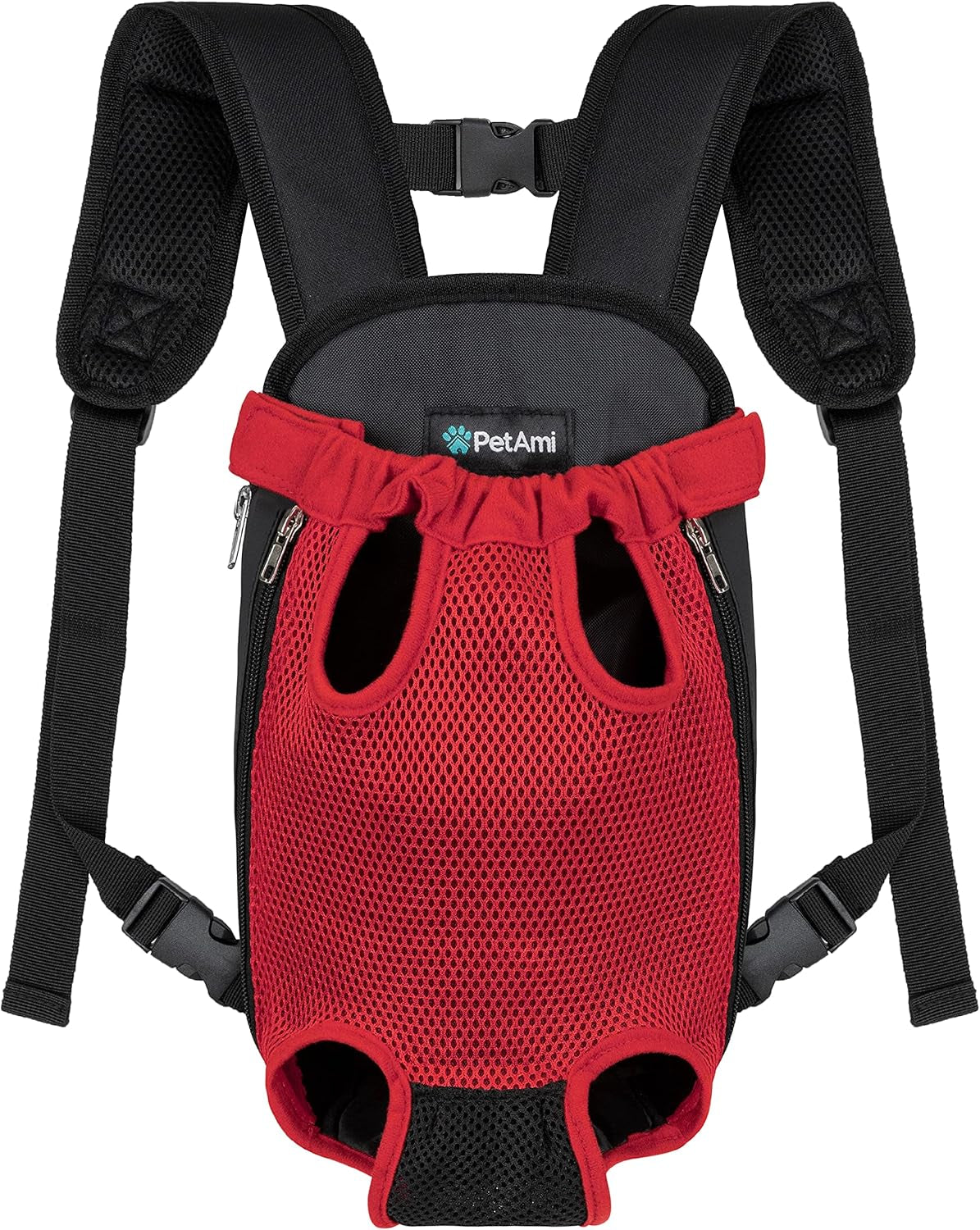 Ultimate Adjustable Dog Carrier Backpack - Comfortable and Ventilated Front Sling for Small Dogs and Cats - Perfect for Hiking, Camping, and Travel - Black