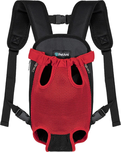 Ultimate Adjustable Dog Carrier Backpack - Comfortable and Ventilated Front Sling for Small Dogs and Cats - Perfect for Hiking, Camping, and Travel - Black