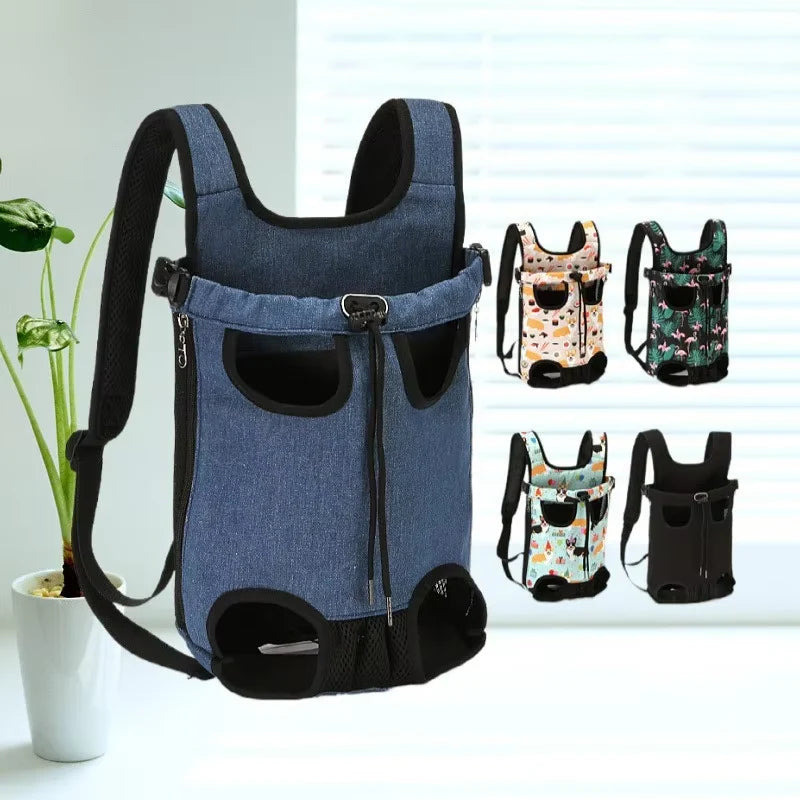 Ultimate Adjustable Cat & Dog Carrier Backpack - Perfect for Outdoor Adventures, Travel, and Hiking!