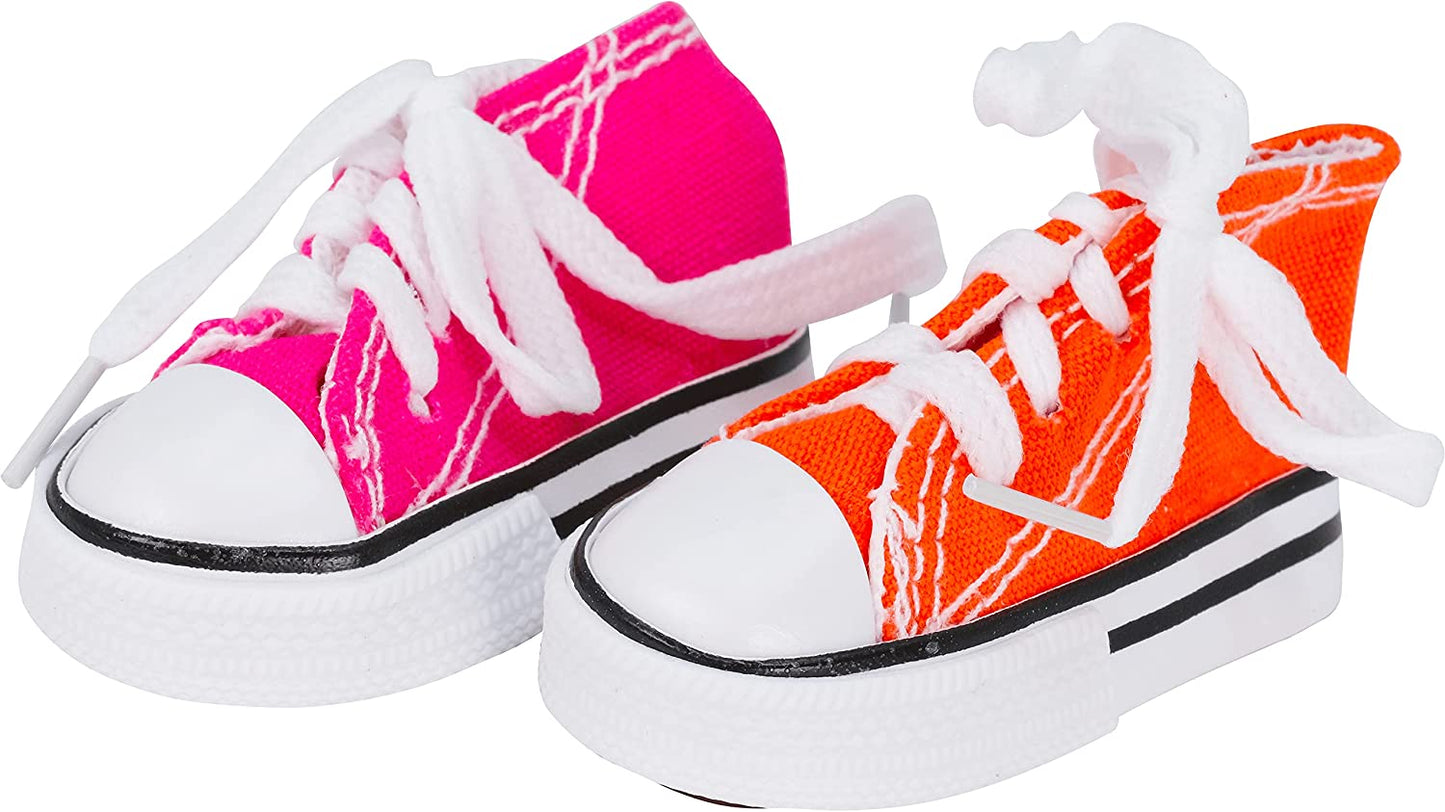 Colorful Cotton Mini Sneakers for Parrots, Budgies, and Cockatoos - Set of 6