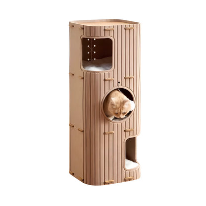 Luxury Multi-Layer Cat Nest: Secure Climbing Frame & Cozy Sleeping Space for Your Feline Friend