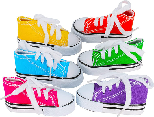 Colorful Cotton Mini Sneakers for Parrots, Budgies, and Cockatoos - Set of 6