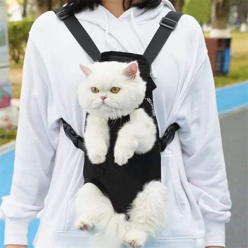 Ultimate Adjustable Cat & Dog Carrier Backpack - Perfect for Outdoor Adventures, Travel, and Hiking!